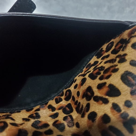 Fossil black leather leopard bag - Picture 7 of 14
